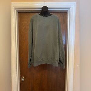 Offline by Aerie Green Sweatshirt - Size XXL